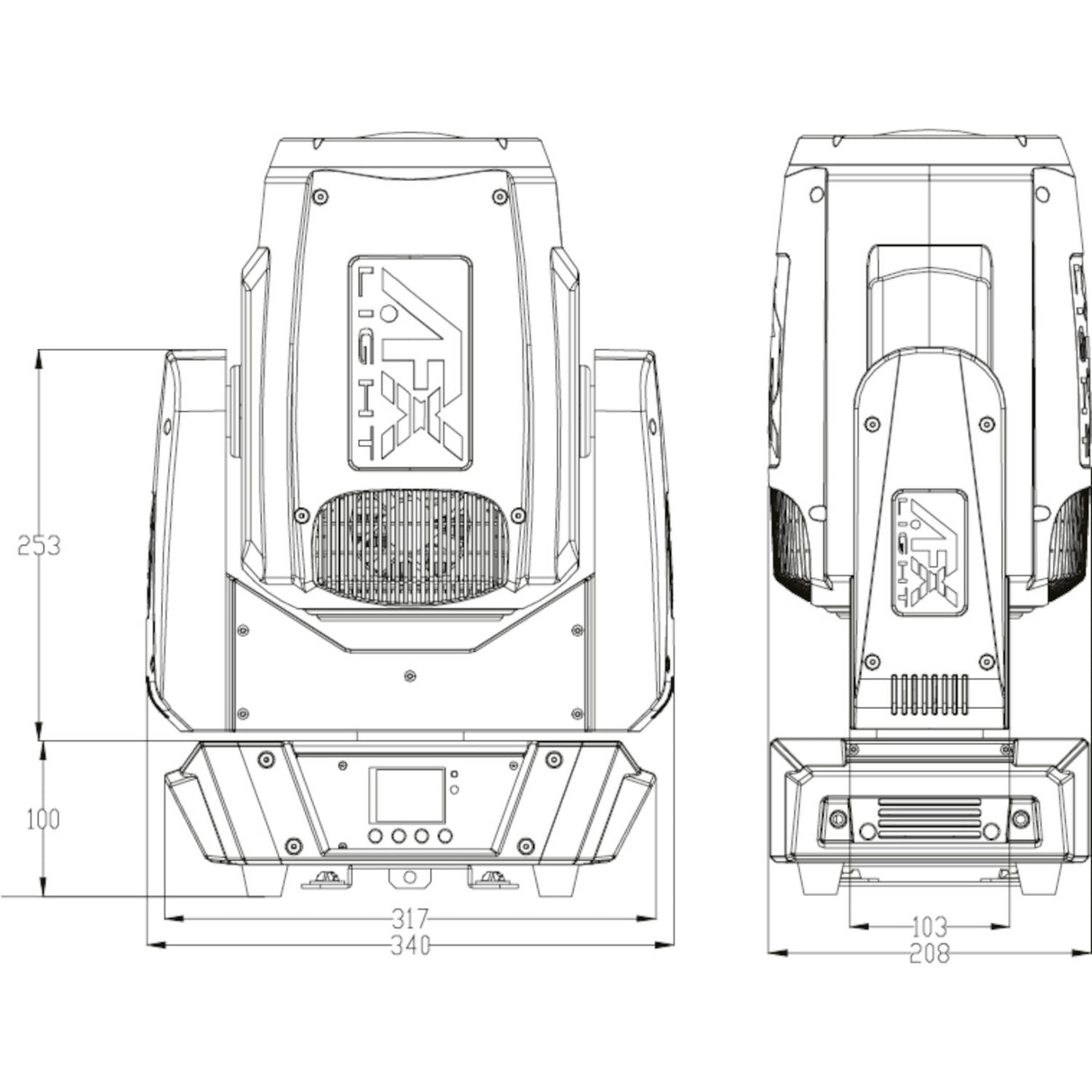 AFX BEAM 200 Beweglicher Kopf (200 Watt)