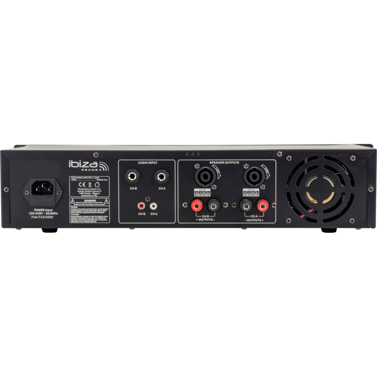 Ibiza AMP800-MKII Leistungsverstärker (2x600W)