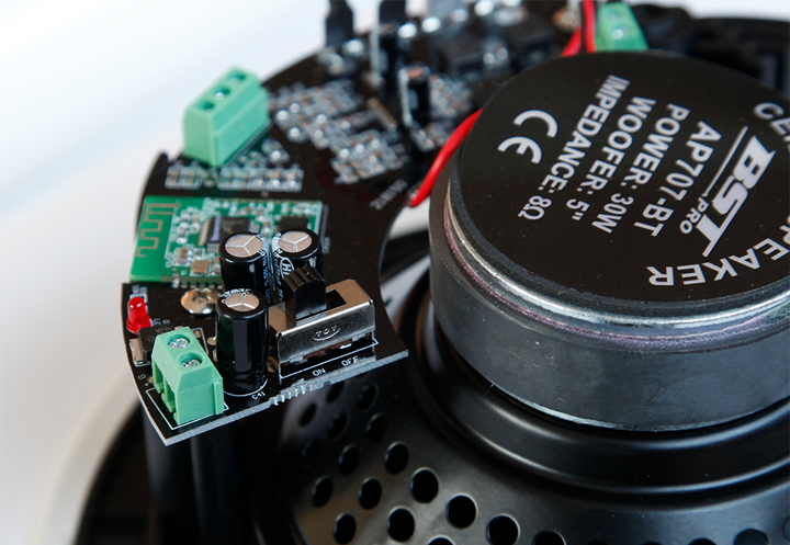 Active ceiling speaker set - 5,25" w. bluetooth