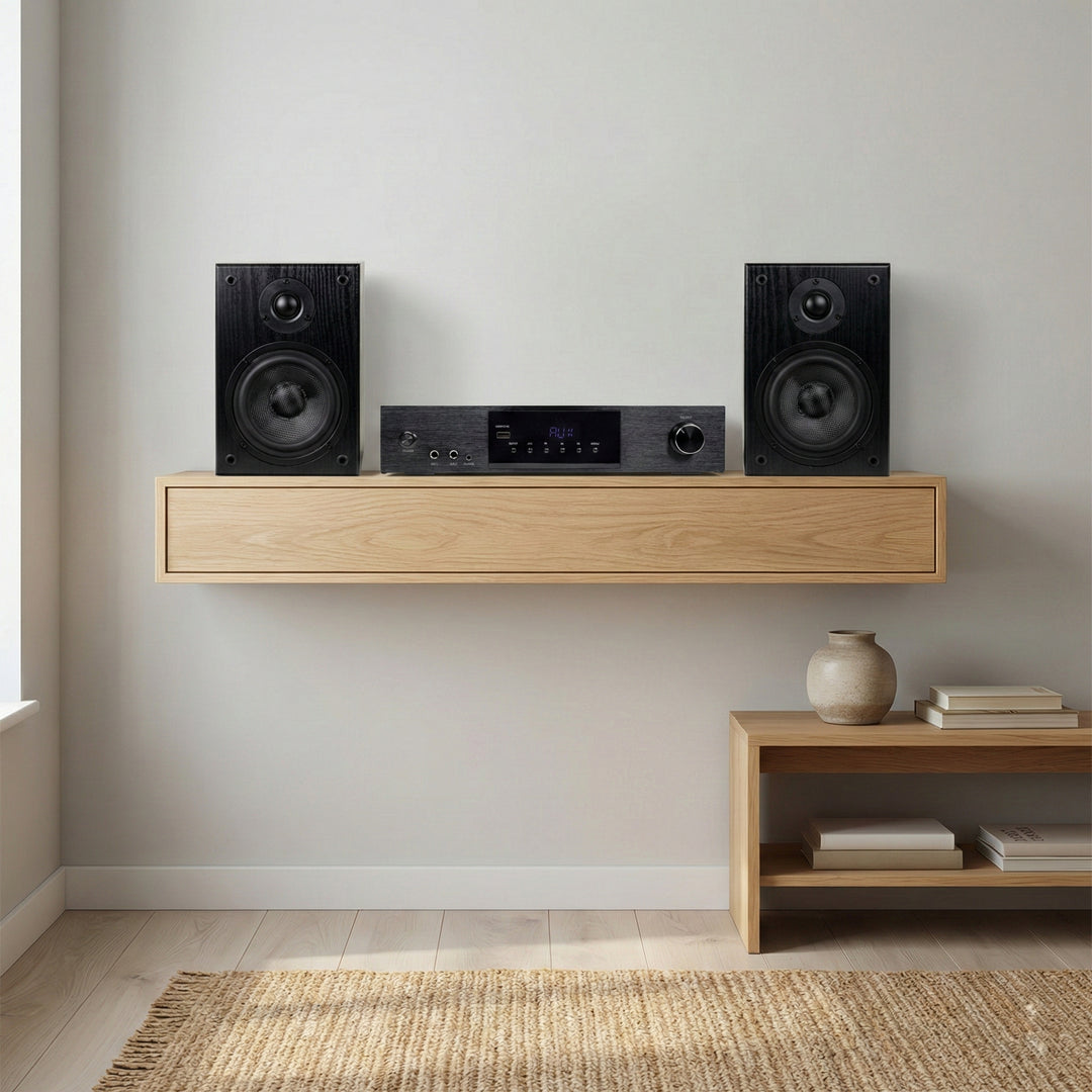 SoundMate HBS-05 Regal-Lautsprecher & HiFi Verstärker