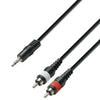 Adapterkabel 3,5mm Jack Stereo auf 2 x RCA Phono