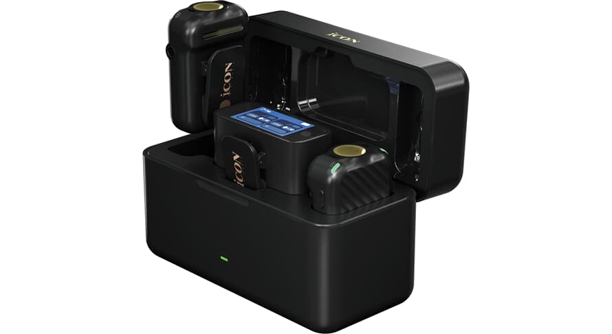 iCon AirMic Pro drahtloses Mikrofonsystem, schwarz