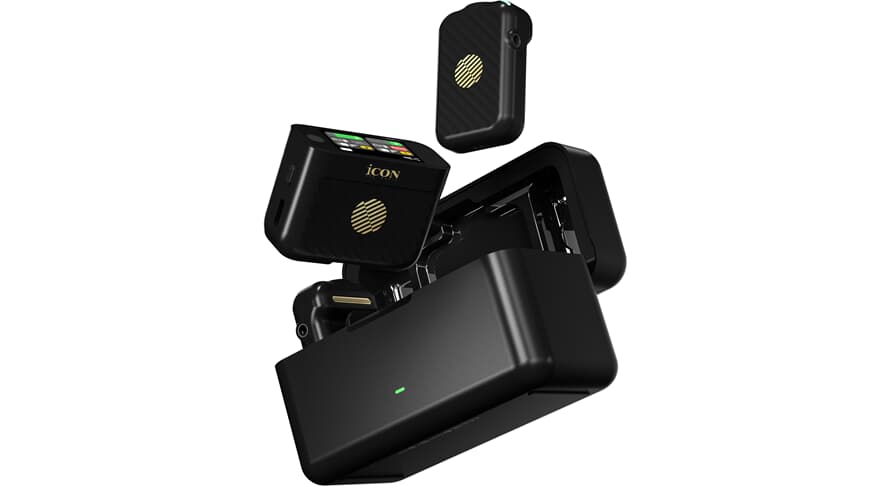iCon AirMic Pro drahtloses Mikrofonsystem, schwarz