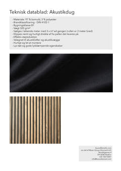 Akustikstoff pro 3 m² (Black)