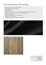 Acoustic fabric, black