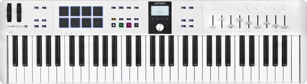 Arturia KeyLab Essential MK3-61 MIDI-Keyboard (Weiß)