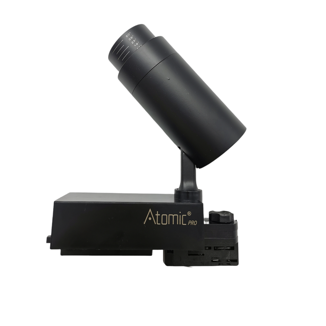 Atomic Pro FLZ-20 Schienenspot (20 Watt, 3200K, Schwarz)