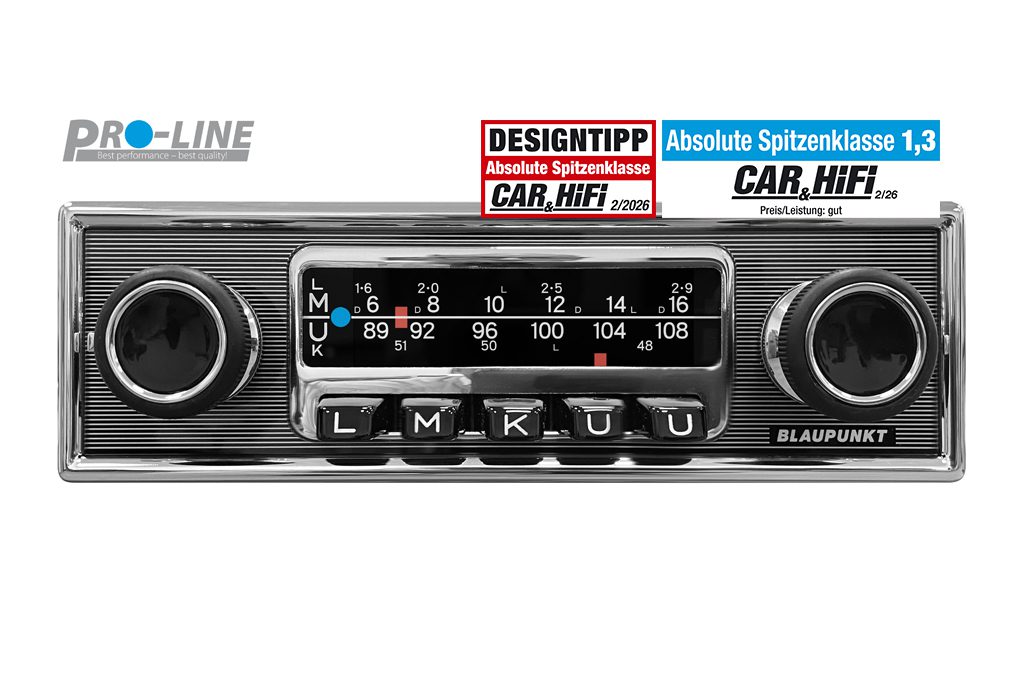 Blaupunkt FRANKFURT MB Retro-Autoradio, Bluetooth, FM/DAB+