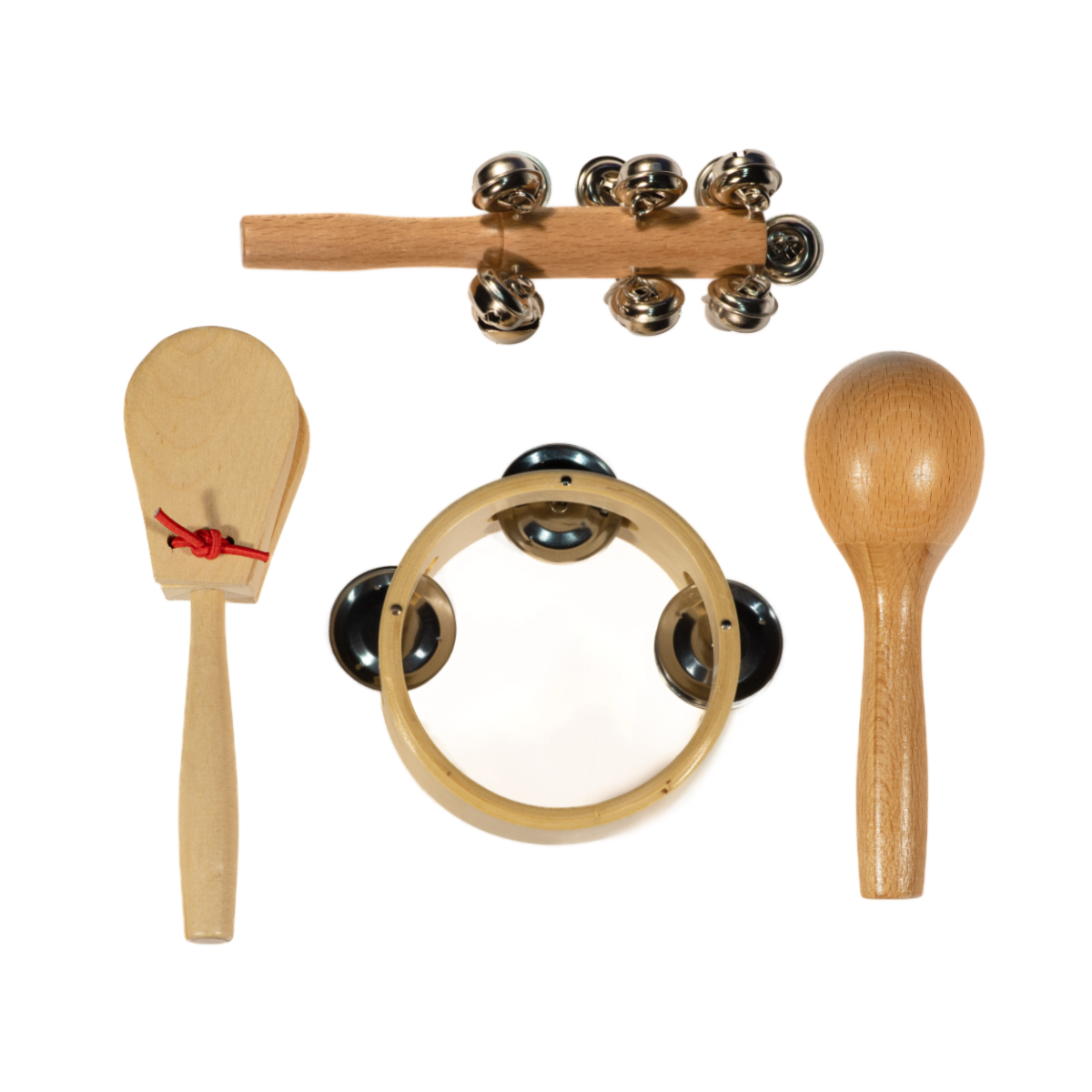 Kinder Holz Schlaginstrument Geschenkbox mit 4 Teilen