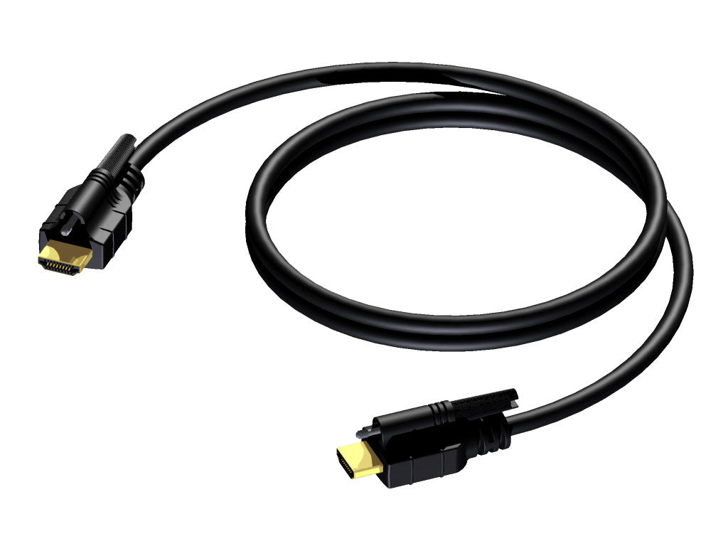 ProCab HDMI > HDMI Digital-Videokabel mit Doppelverriegelung 2 m