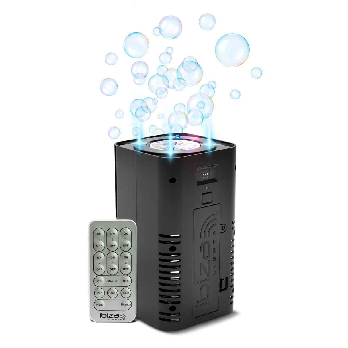 Ibiza LED-Batteriebetriebene Seifenblasenmaschine/Flüssigkeit