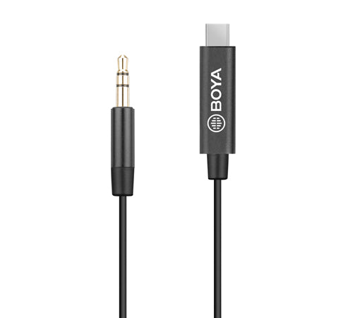 Boya Adapterkabel 3,5-mm-Minijack-Stecker auf USB Typ C 15 cm