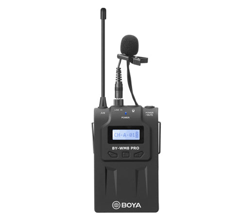 Boya TX8 Pro drahtloser Taschensender mit Lavalier-Mikrofon