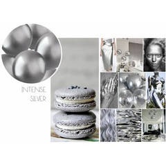 Ballons 10 Stk. (Intens Silber, 33cm)