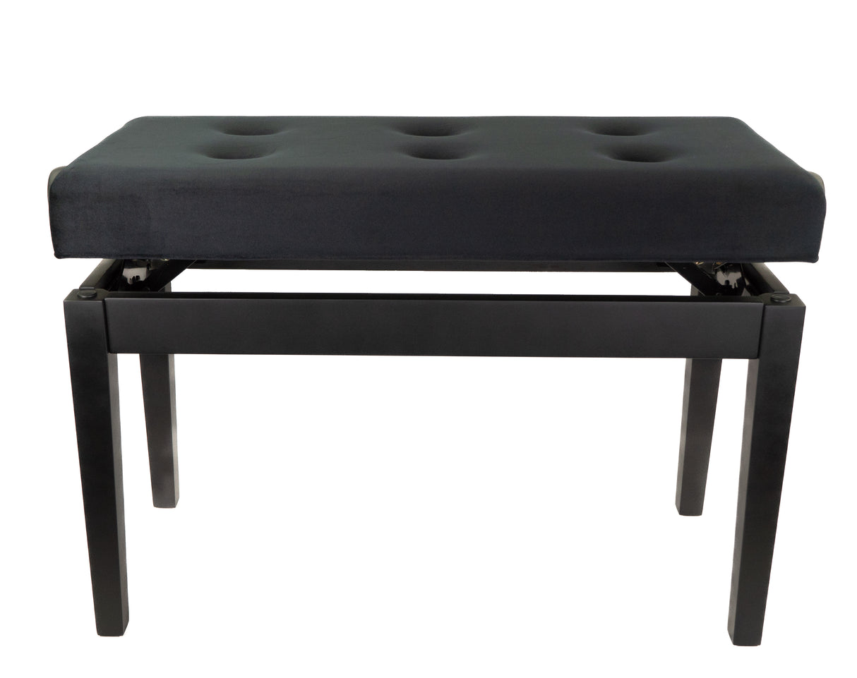 BandMate PB200D Deluxe Doppelte Klavierbank (Matte Schwarz)