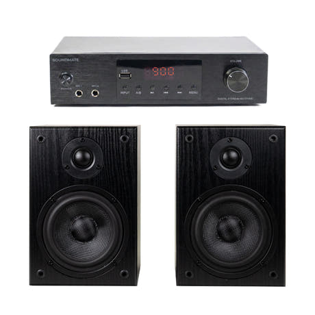 SoundMate HBS-05 Regal-Lautsprecher & Verstärker Bundle