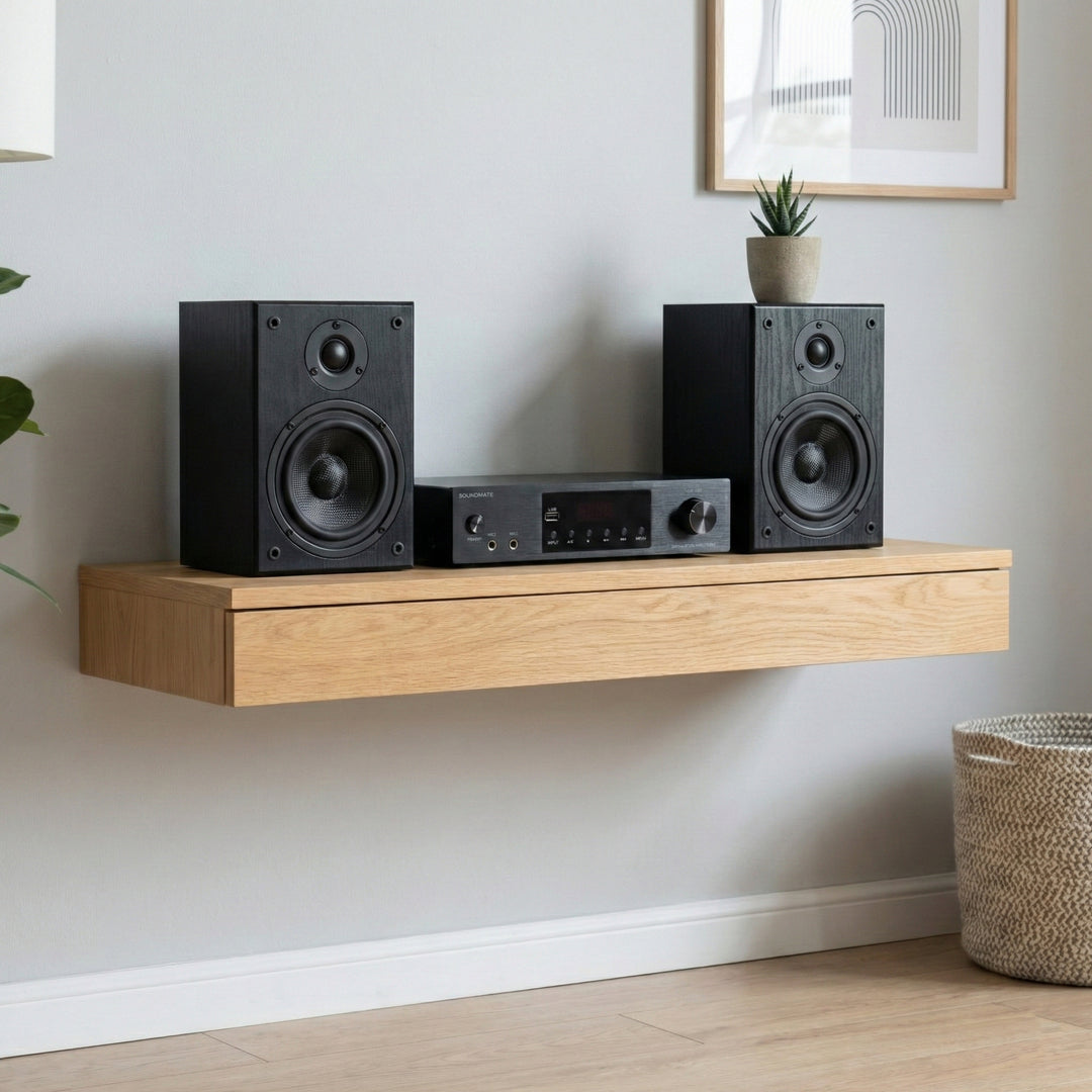 SoundMate HBS-05 Regal-Lautsprecher & Verstärker Bundle