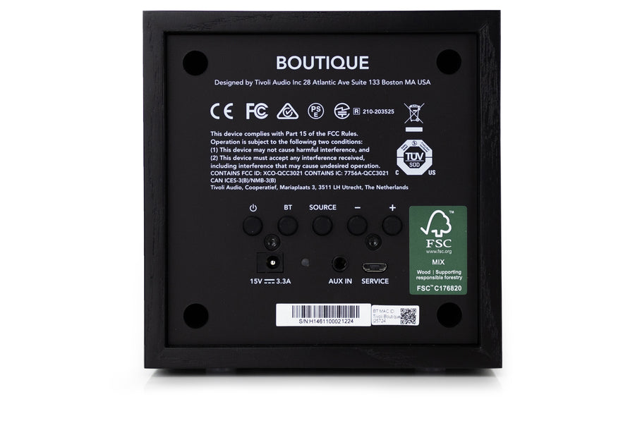 Tivoli Audio Boutigue Bluetooth-Lautsprecher, Schwarz