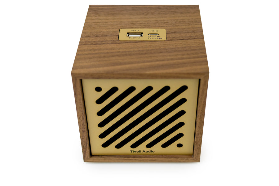 Tivoli Audio Boutigue Bluetooth-Lautsprecher, Walnuss/Gold