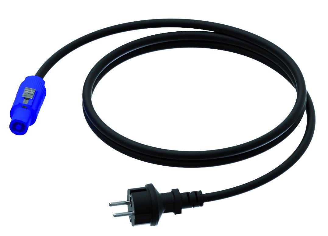 ProCab Powerkabel Schuko auf Blau PowerCon 1,5 m