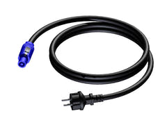 ProCab blaues PowerCon-auf-Schuko-Stromkabel 1,5 m
