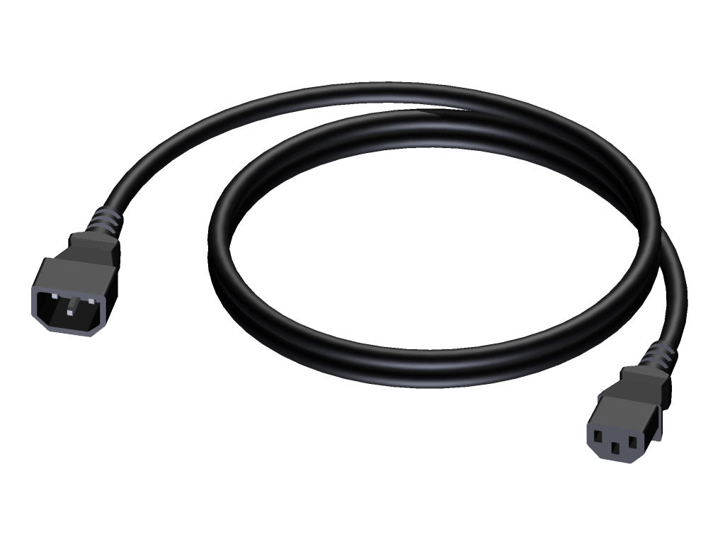 ProCab Stromkabel 3 x 1,5 mm², weiblich Euro>männlich Euro, 0,7 m