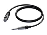 ProCab højttalerkabel  2 x 1,5 mm² Jack > XLR, 10 m