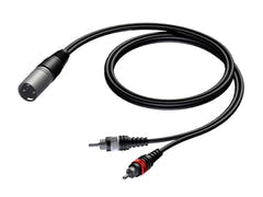 ProCab Signalkabel XLR Stecker > 2 x RCA - 5 m