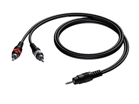 ProCab MiniJack 3,5 mm stereo > 2 x RCA - 15 meter