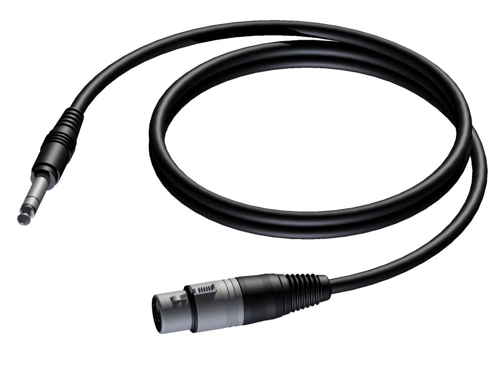 ProCab XLR-Buchse > Stereo-Klinke – symmetrisches Kabel 1,5 m