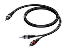 ProCab RCA Stecker > 2 x RCA Stecker – Signalkabel 1,5 Meter