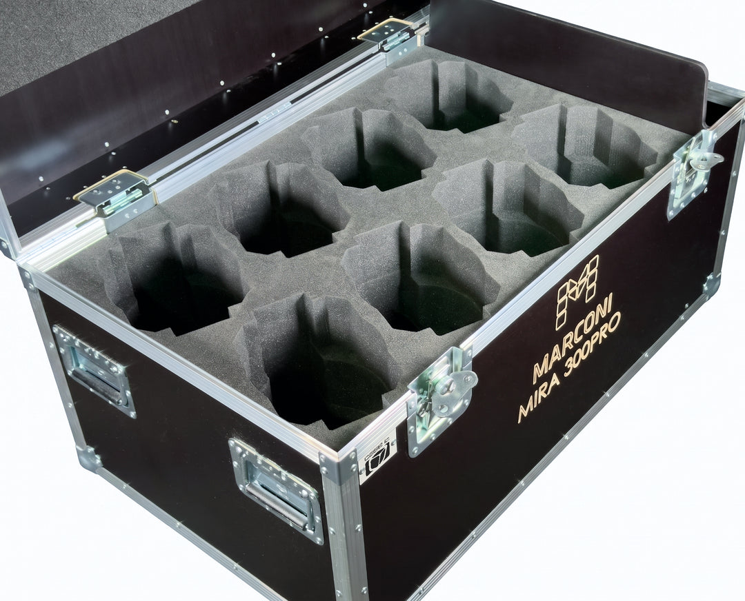 Marconi Flightcase für 8 x Marconi Mira 300PRO
