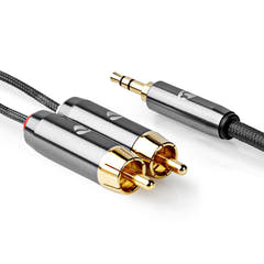 Premium StereoRCA til minijack (2m)