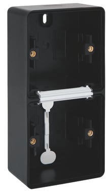 Cloud Wandeinbaudose 2-fach Unterputz 45 mm tief, Black