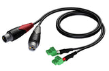 ProCab 2 x XLR hun > 2 x terminal blok 3P 3,81mm, 5 m