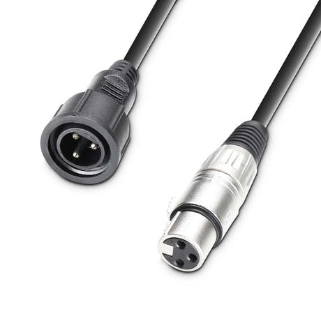 Cameo DMX ADAPTER OUT - Adapterkabel für IP65 Outdoor-Projektor, IP65-Stecker auf XLR Buchse 3-polig