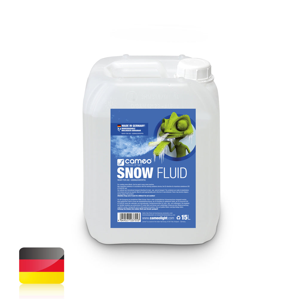 Cameo SNOW FLUID 15 L - Specialvæske til sne-maskiner til produktion af skum 15 L