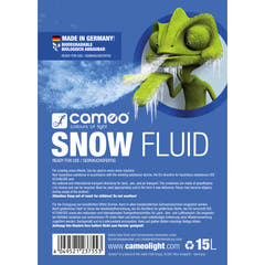 Cameo SNOW FLUID 15 L - Spezialflüssigkeit für Schneemaschinen zur Schaumproduktion 15 L