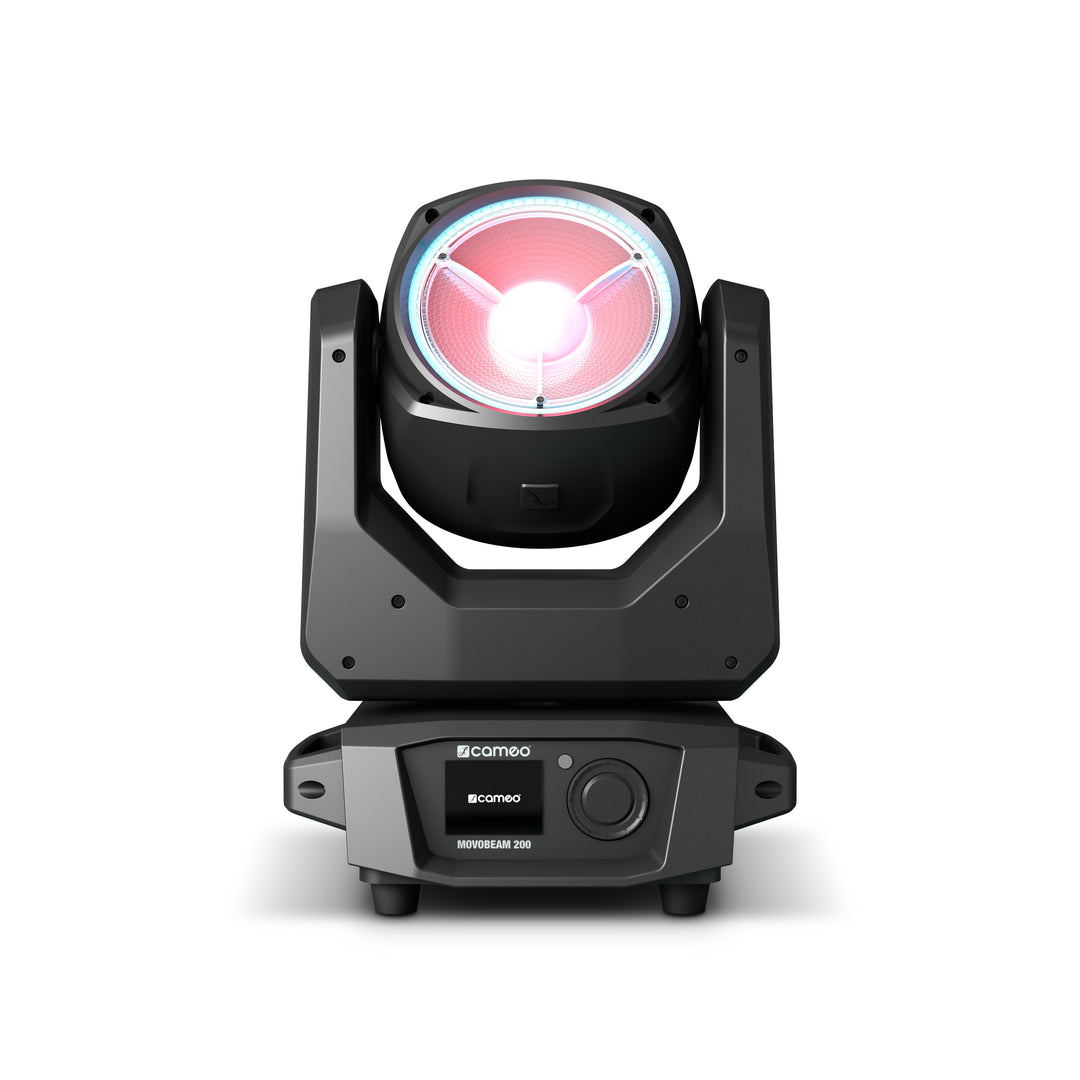 Cameo MOVO BEAM 200 - Beam moving head mit endloser Rotation und LED-Ring