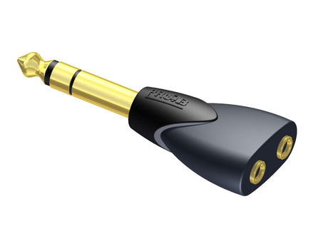 ProCab adaptor jack stereo han>2 x mini jack stereo hun