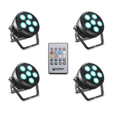 Cameo ROOT® PAR 6 SET 1 - Set inklusive 4 x CLROOTPAR6 inkl. IR-Fernbedienung (CLPFLAT1REMOTE)