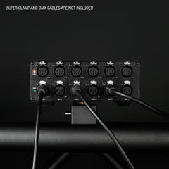 Cameo SB 6 T RDM - 6-Ausgangs DMX/RDM-Splitter/Booster mit 3- und 5-poligen Anschlüssen