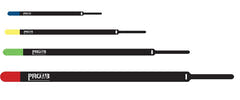 ProCab Klett-Kabelbinder 20x600 mm, schwarz/grün 10 Stück