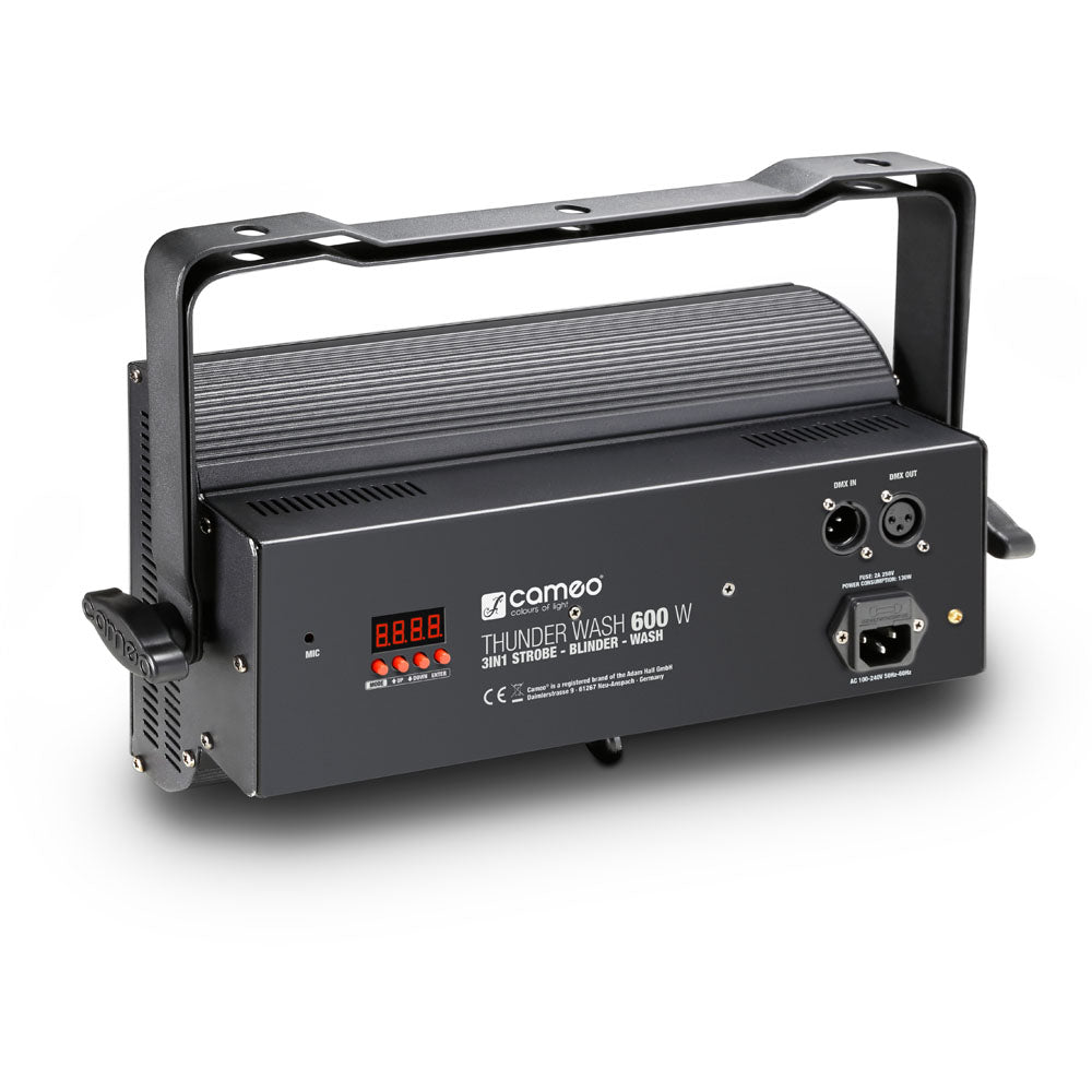 Cameo THUNDER® WASH 600 W - 3-in-1 Strobe-, Blinder- und Wash-Licht 648 x 0,2 W weißes Licht