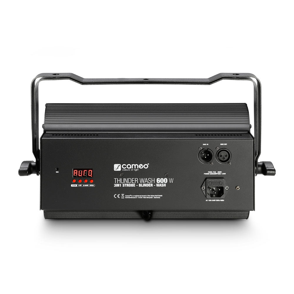 Cameo THUNDER® WASH 600 W - 3-in-1 Strobe-, Blinder- und Wash-Licht 648 x 0,2 W weißes Licht