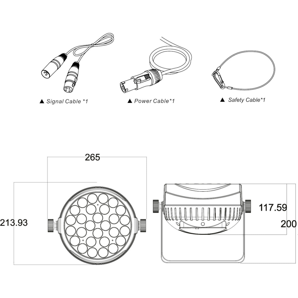 AFX RGBW LED-Paar mit Zoom (28x10W)