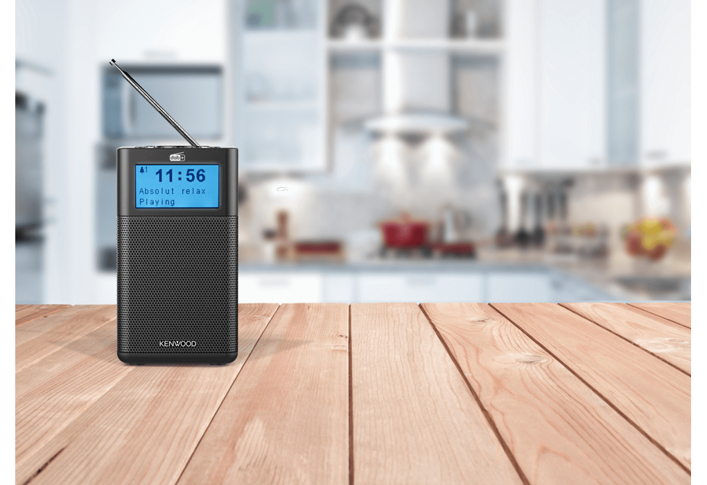 Kenwood CR-M10DAB-B FM,DAB+, Bluetooth Radio (Schwarz) 