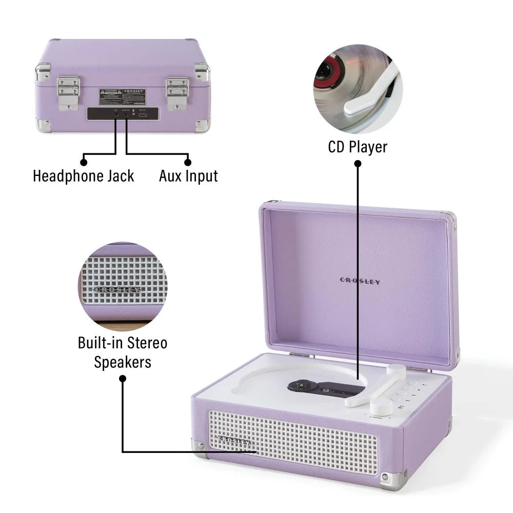 Crosley Cruiser CD-Player, Lavender