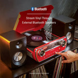Crosley Powel CR6047A 7-in-1 Plattenspieler mit Bluetooth, CD und Radio