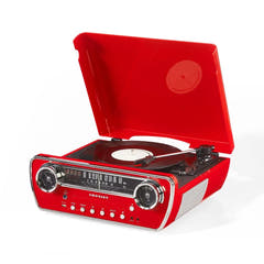 Crosley Powel CR6047A 7-in-1 Plattenspieler mit Bluetooth, CD und Radio